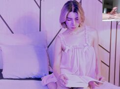 Femboy study for his exams. A straight teen has hacked his camera to enjoy the view
