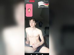 Sexy german twink baited