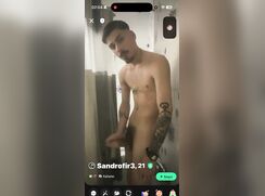 Horny italian boy jerking baited