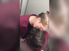 Teammates Caught Making Out & Fucking In College Toilets