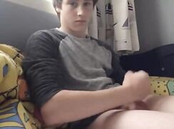 College Teen Wanks After Class