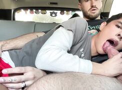 College bros creampie in car