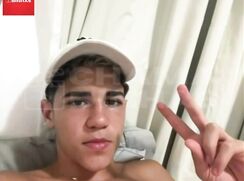 Latino novinho Straight cute brasil boy pink Dick show for girl at cam