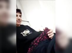 Friends jerk-off together but cum separately - for some reason