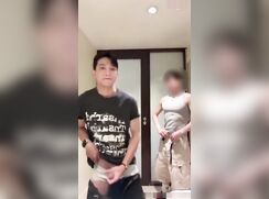 Asian fucked by hot gymer