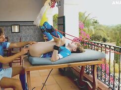 Martin Brute le da a rough anal fuck between this sport boy,Chris OX
