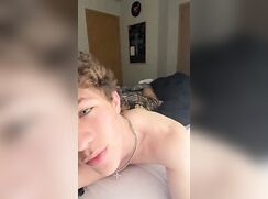 cute dude blonde cumming hot bate clip
