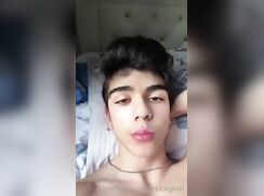 Cute twink takes raw cock from daddy