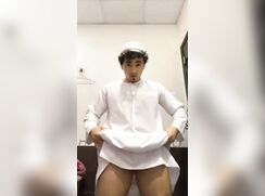 Hot Arab boy shows his cock