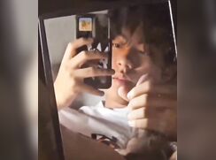 very cute korean boy films himself jerking off