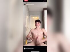 Hottie twink jerking baited