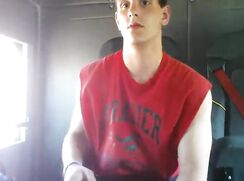 Trucker Jerks In Cab
