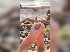 Onlyfans Beach Jerk Off Big Uncut Shaved Cocks
