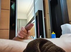 # AHC - Hot British lad - Huge cumshot