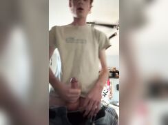 cute ginger dude cumming bate
