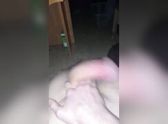 College jock slapping his meat around