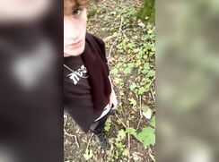 cute fit big cock dude nude in public place