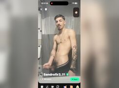 Baited horny boy Italian