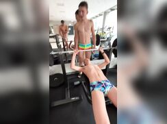 Working out with friends (no nude)
