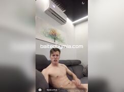 Hottie horny twink jerking baited