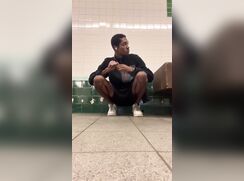 Black fag exhibitionist