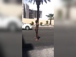 Naked black boy arrested on Street