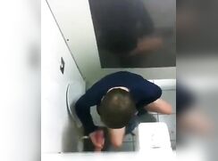 sucks cock thru glory hole