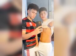 Latin boys fuck around the hotel room