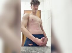 # AHC - Love how his cum pours out!
