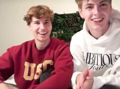 College guys doing a live