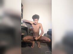 KAMZZY drooling while gooning his rock hard teen bOii stick