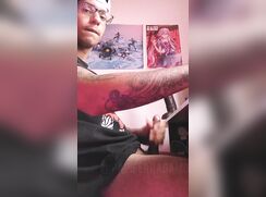 # AHC - Working hard while masturbating until cumming (I almost got screwed)