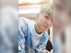 Green-haired asian fucks a cute ass