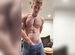 cute fit alpha blonde dirty talk underweare strip