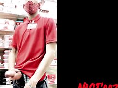BLOODY PAT BEATING HIS BIG DICK AT HIS JOB FAMILY DOLLAR