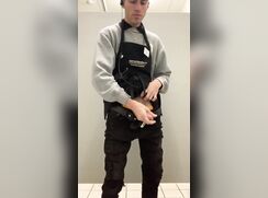 Jerking During Bathroom Break At Work