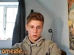 Blond Omegle Wanker