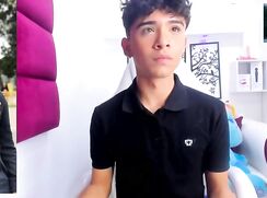 Handsome kitten Latino cum