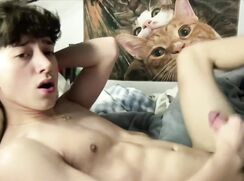 Sexy teen intense wank big cum