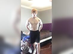 Ginger Jock Strip & Wank