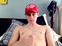 Fascism Supporter Has A Cam Wank