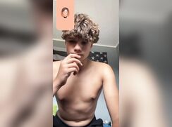 Hung straight young boy jerk off on snap