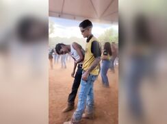 Two boys dancing, brazil