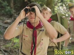 Oliver Lamb has another Scout orgy in the woods......