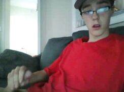 Straight Geek Sofa Wank