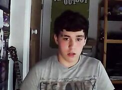 Uncut Chubby Teen Jerk & Cum