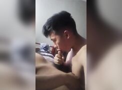 Mexican twink sucks his friend