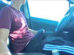 Horny In a car
