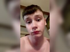 Straight Boy Shows His Butt Cheeks For The First Time