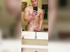 Shaved Blond Twunk Cumpilation